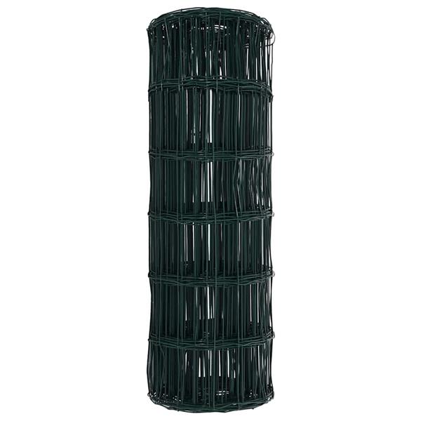 Grote foto vidaxl euro hek groen 0 4 x 10 m pvc gecoat ijzer tuin en terras hekken en schuttingen