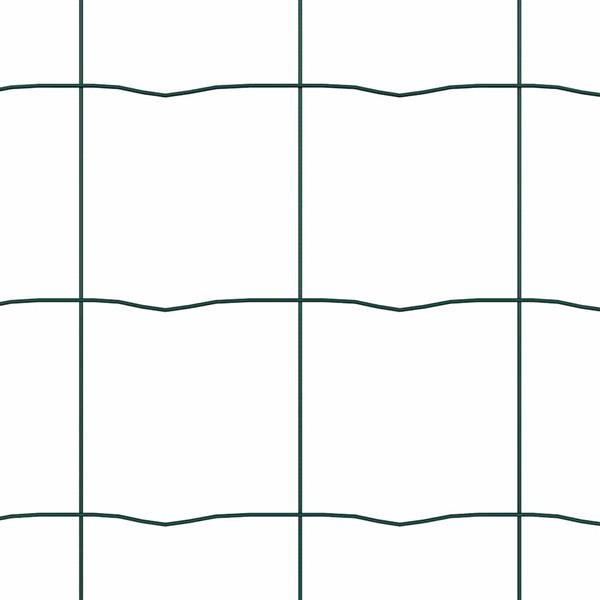 Grote foto vidaxl euro hek groen 0 4 x 10 m pvc gecoat ijzer tuin en terras hekken en schuttingen