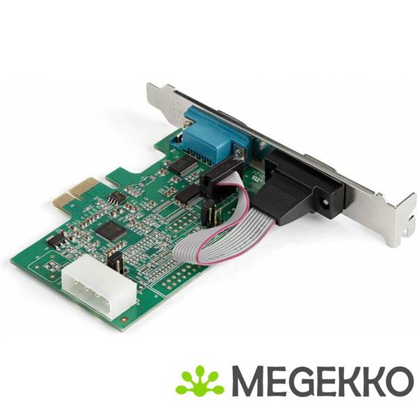 Grote foto startech.com 2 poorts pci express rs232 serile adapterkaart 16950 uart computers en software overige computers en software