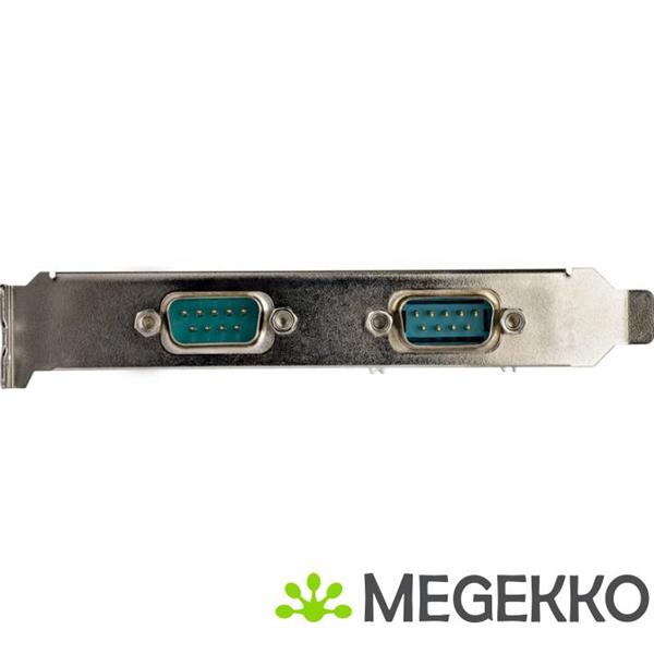 Grote foto startech.com 2 poorts pci express rs232 serile adapterkaart 16950 uart computers en software overige computers en software