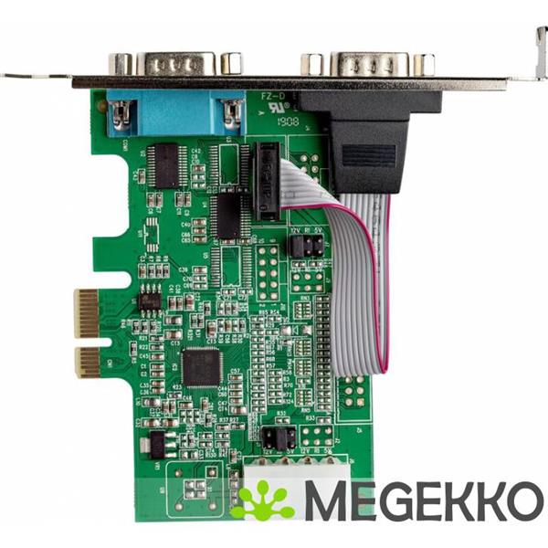 Grote foto startech.com 2 poorts pci express rs232 serile adapterkaart 16950 uart computers en software overige computers en software