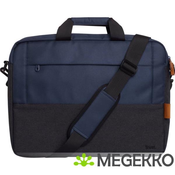 Grote foto trust lisboa laptoptas xl 16 inch blauw computers en software overige computers en software