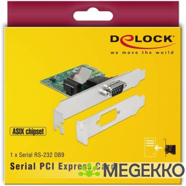 Grote foto delock 89948 pci express x1 kaart naar 1 x serile rs 232 computers en software overige computers en software