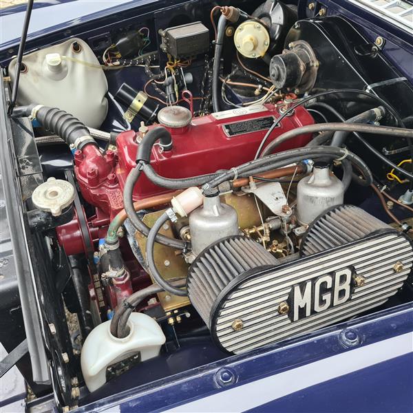 Grote foto mgb blauw 1963 auto mg