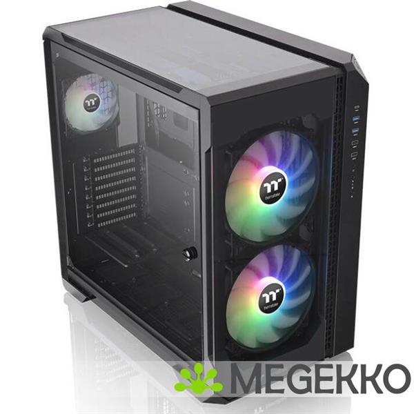 Grote foto thermaltake view 51 tempered glass argb zwart computers en software behuizingen en kasten