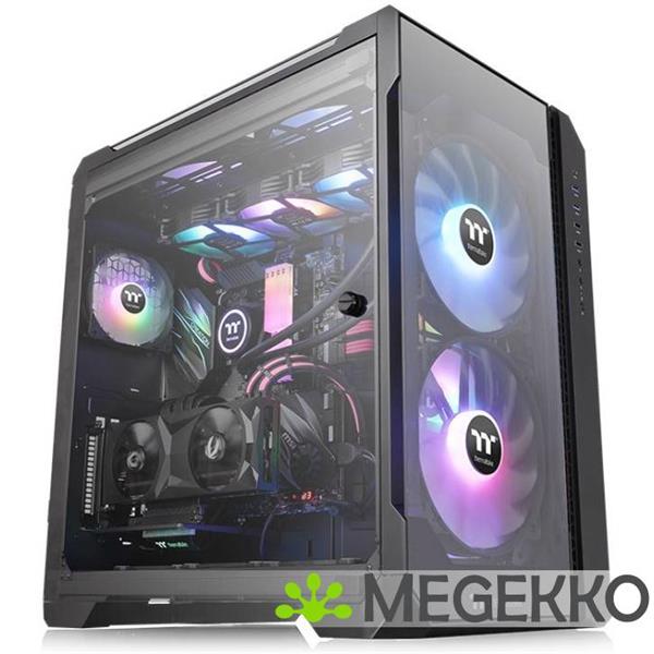 Grote foto thermaltake view 51 tempered glass argb zwart computers en software behuizingen en kasten