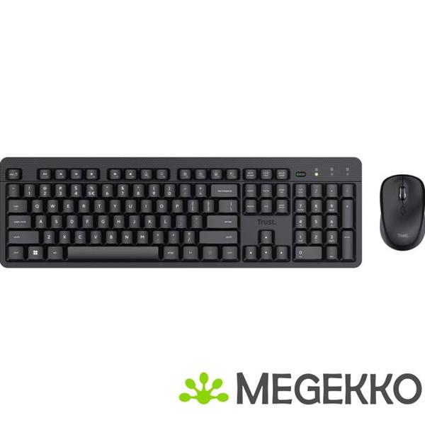 Grote foto trust ody v2 draadloos toetsenbord en muis zwart computers en software overige computers en software