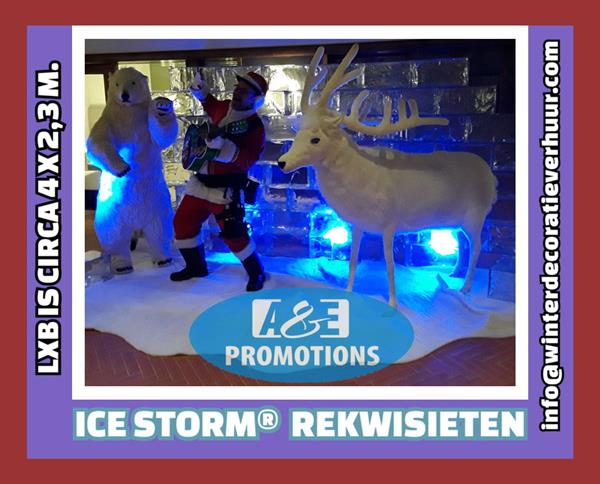 Grote foto ijspegels ijsschotsen rotsblok rekwisiet verhuur diversen versiering