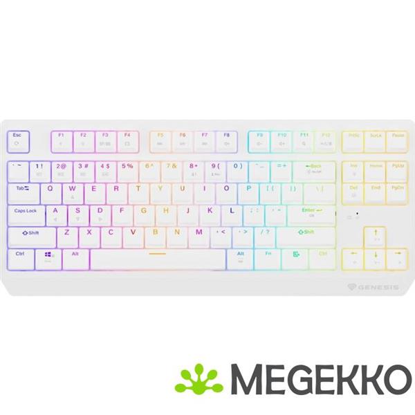 Grote foto genesis nkg 2165 thor 230 tkl toetsenbord draadloos wit computers en software toetsenborden