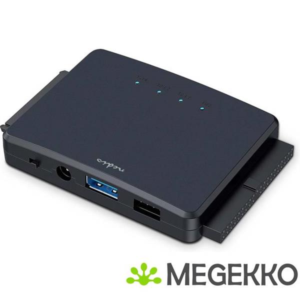 Grote foto nedis hardeschijfadapter usb 3.2 gen1 2.5 3.5 ide sata netvoeding computers en software overige computers en software