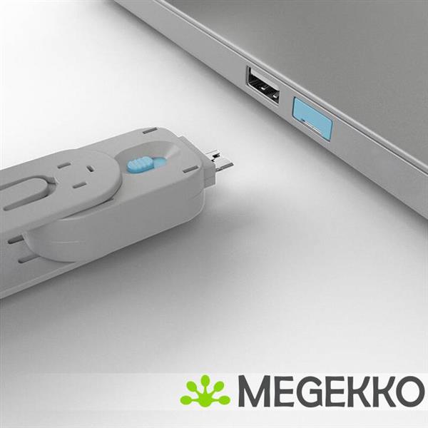 Grote foto lindy 40452 usb port blocker pack 4 colour code blue computers en software overige computers en software