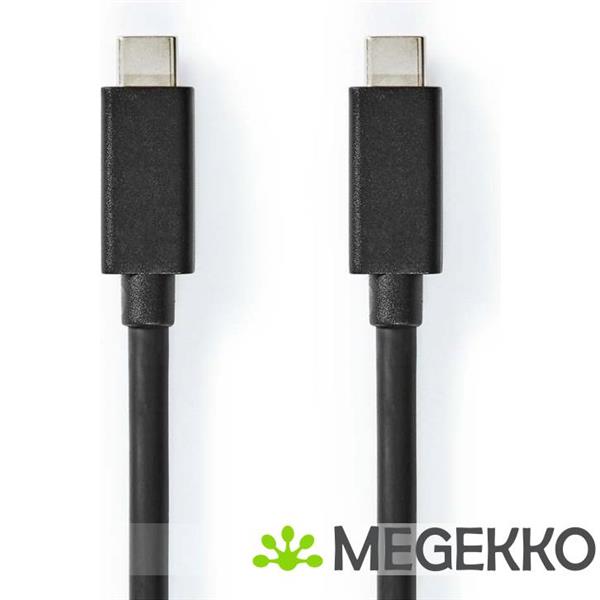 Grote foto nedis usb 3.2 gen 2x2 20gbps 100w usb type c 1m zwart computers en software overige computers en software