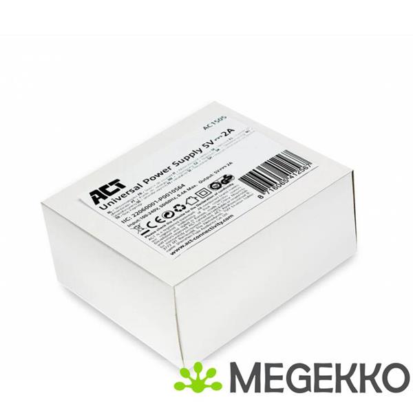 Grote foto act universele stroomadapter 5v 2a geschikt voor act usb boosters computers en software overige