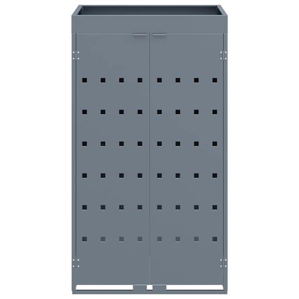 Grote foto vidaxl zwenkwagen opslag met plantenbakdak voor enkel 240l bak tuin en terras overige tuin en terras