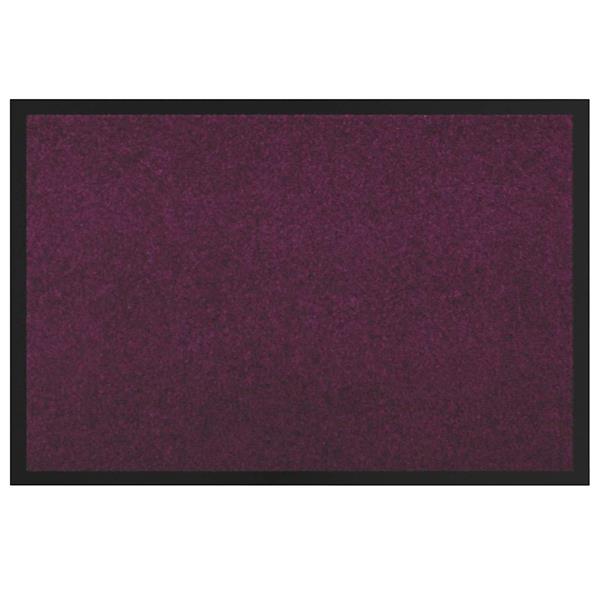 Grote foto vidaxl deurmat bordeauxrood 60 x 40 x 1.2 cm teddy stof tuin en terras overige tuin en terras