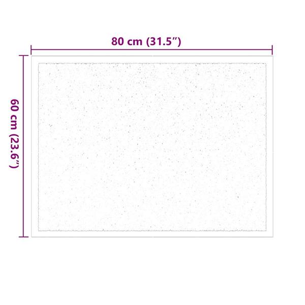 Grote foto vidaxl deurmat antraciet 60 x 40 x 1.2 cm teddy stof tuin en terras overige tuin en terras