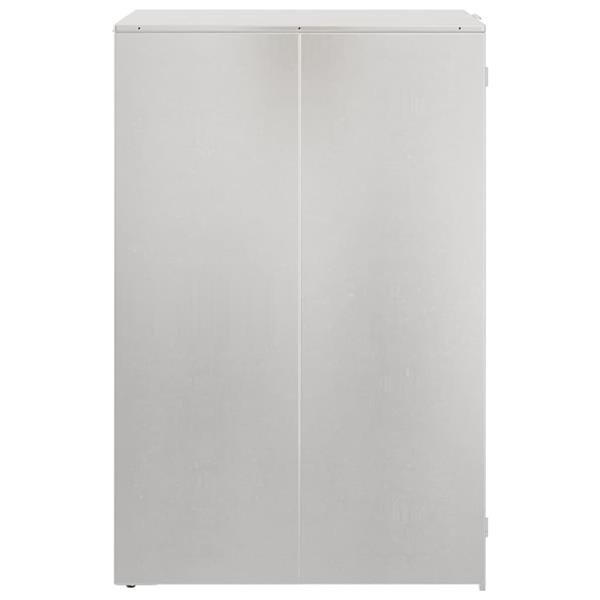 Grote foto vidaxl afvalcontaineropslag met gasliftdeksel voor 240l container tuin en terras overige tuin en terras