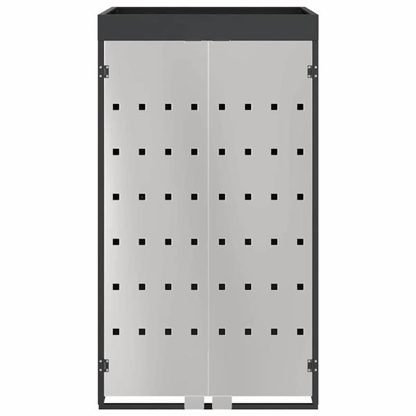 Grote foto vidaxl afvalcontaineropslag met plantenbakdak voor 240l container tuin en terras overige tuin en terras