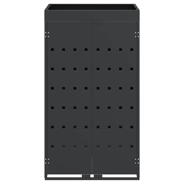 Grote foto vidaxl zwenkwagen opslag met plantenbakdak voor enkel 240l bak tuin en terras overige tuin en terras