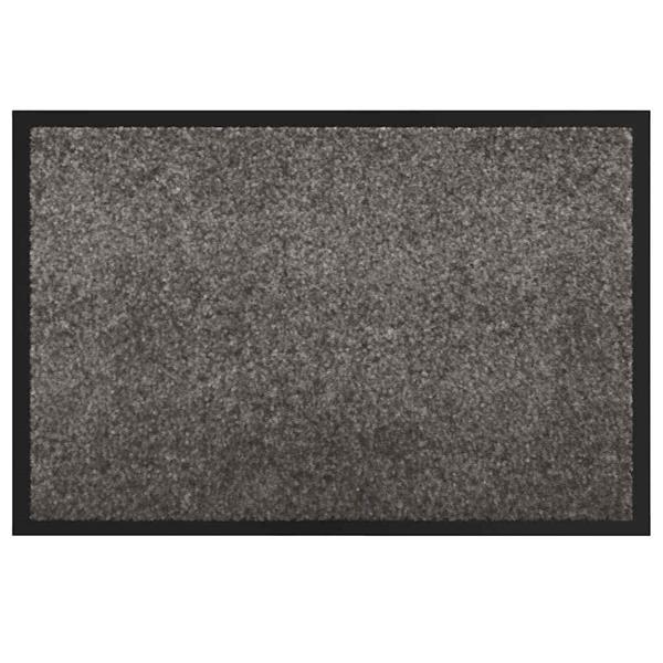 Grote foto vidaxl deurmat lichtgrijs 60 x 40 x 1.2 cm teddy stof tuin en terras overige tuin en terras