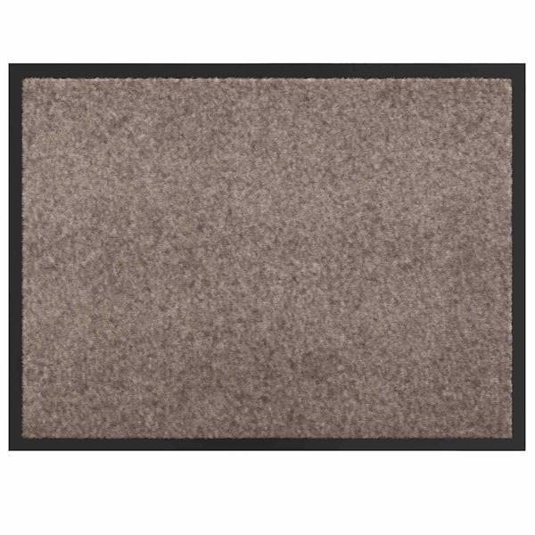 Grote foto vidaxl deurmat beige 60 x 40 x 1.2 cm teddy stof tuin en terras overige tuin en terras