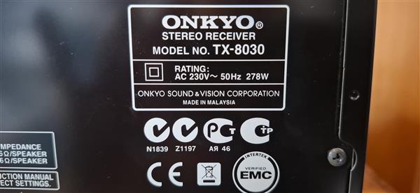 Grote foto onkyo tx 8030 stereo receiver audio tv en foto versterkers en receivers