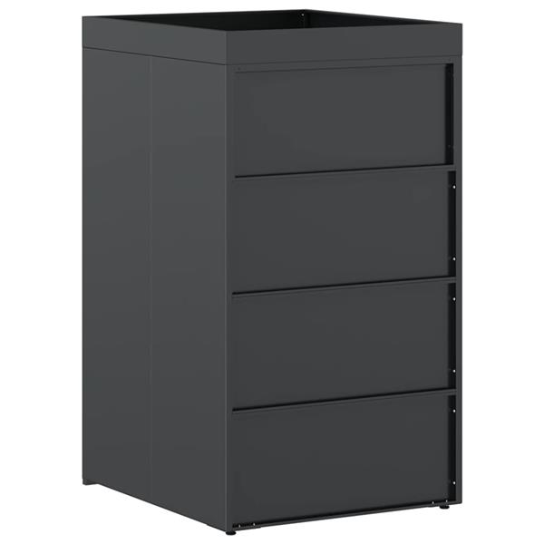 Grote foto vidaxl afvalcontaineropslag met plantenbakdak voor 240l container tuin en terras overige tuin en terras