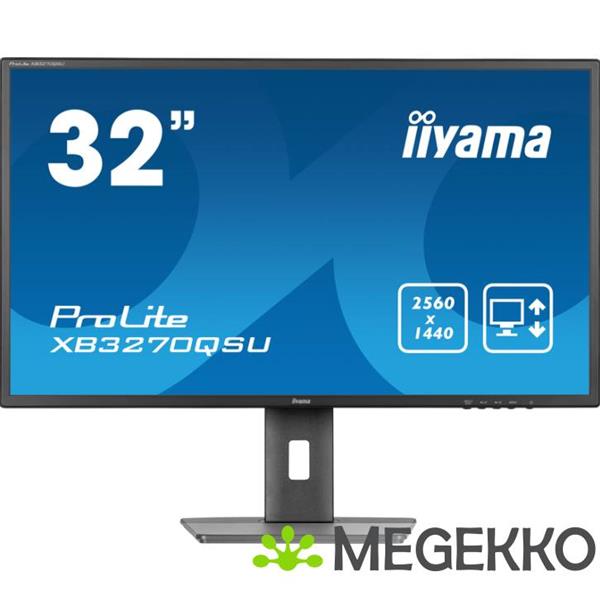 Grote foto iiyama prolite xb3270qsu b1 32 quad hd 100hz ips monitor computers en software overige computers en software