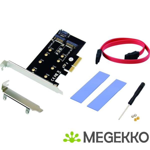 Grote foto conceptronic emrick04b interfacekaart adapter m.2 intern computers en software harde schijven