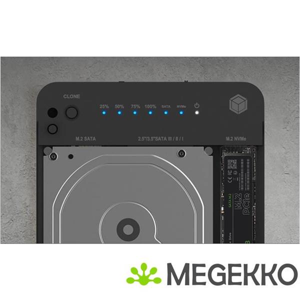 Grote foto icy box ib 2915mscl c31 usb 3.2 gen 2 3.1 gen 2 type c zwart computers en software behuizingen en kasten