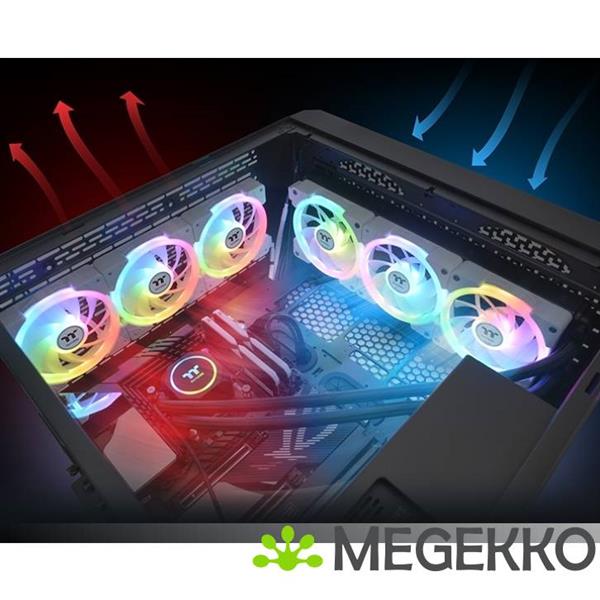 Grote foto thermaltake swafan ex12 argb computer behuizing luchtkoeler 12 cm wit 3 stuk s computers en software overige computers en software