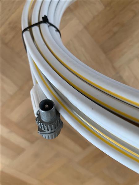Grote foto 2 coax tv antenne kabels 2x20m audio tv en foto tv kabels