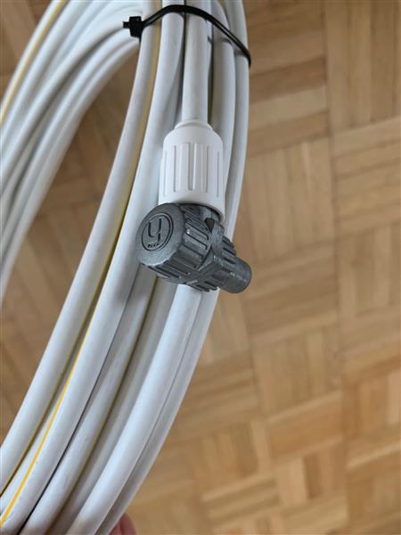 Grote foto 2 coax tv antenne kabels 2x20m audio tv en foto tv kabels
