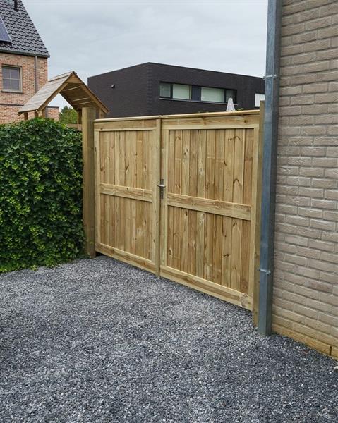 Grote foto tuinpoort tuin en terras hekken en schuttingen