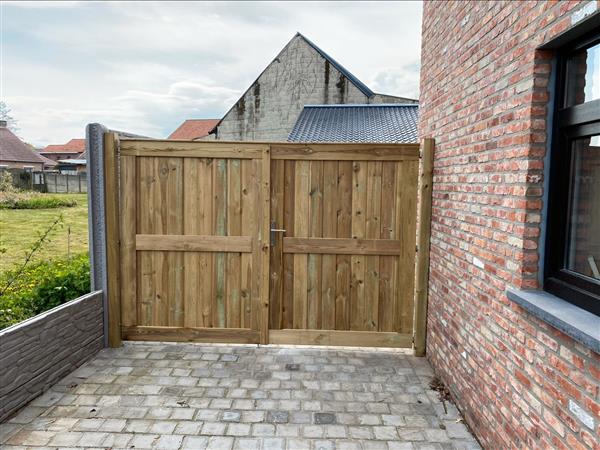 Grote foto tuinpoort tuin en terras hekken en schuttingen