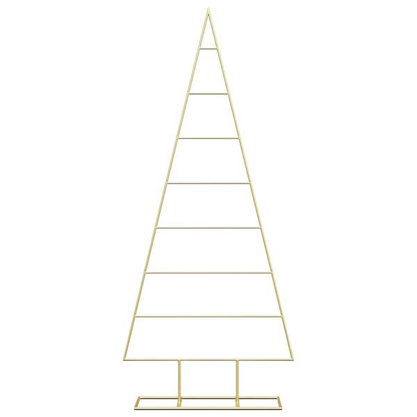 Grote foto vidaxl metalen kerstboom met standaard goud 150 cm poedergecoat staal diversen overige diversen