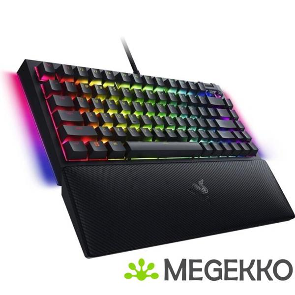 Grote foto razer blackwidow v4 75 zwart razer orange computers en software toetsenborden