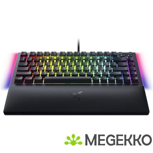 Grote foto razer blackwidow v4 75 zwart razer orange computers en software toetsenborden