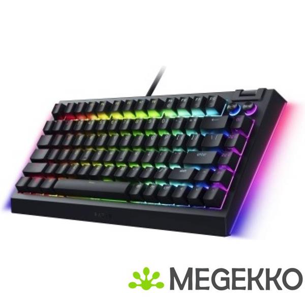 Grote foto razer blackwidow v4 75 zwart razer orange computers en software toetsenborden