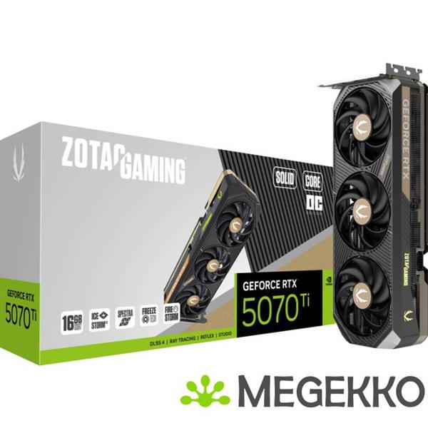 Grote foto zotac gaming geforce rtx 5070 ti solid core oc computers en software videokaarten