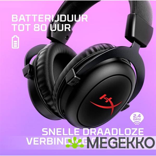 Grote foto hyperx cloud ii core draadloos zwart audio tv en foto koptelefoons