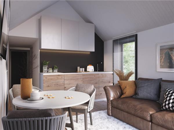 Grote foto frame panel modular house with 38 m terrace huizen en kamers eengezinswoningen