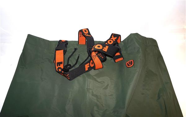 Grote foto fox chest wader waadpak maat 44 size 10 kleding heren overige herenkleding