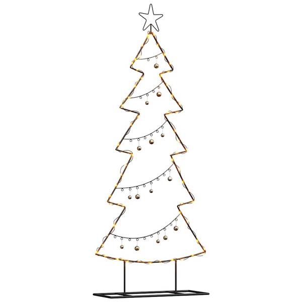 Grote foto vidaxl metalen kerstboom met standaard zwart 150 cm staal diversen overige diversen