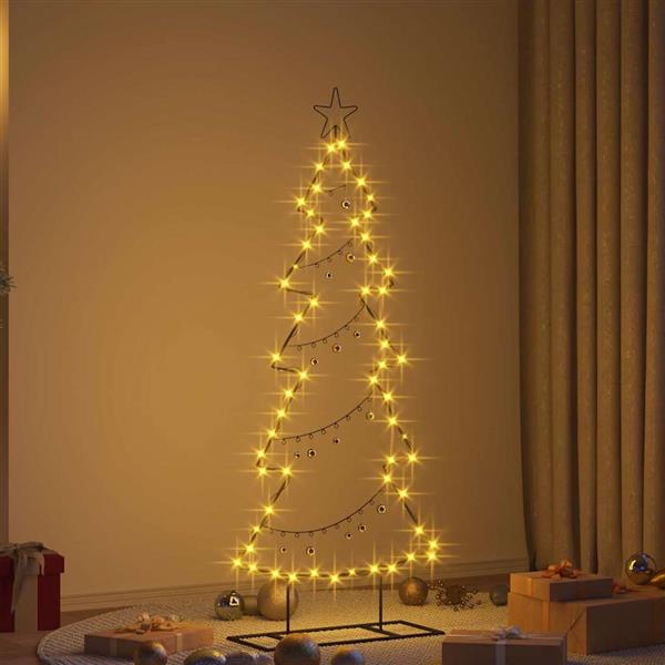 Grote foto vidaxl metalen kerstboom met standaard zwart 150 cm staal diversen overige diversen