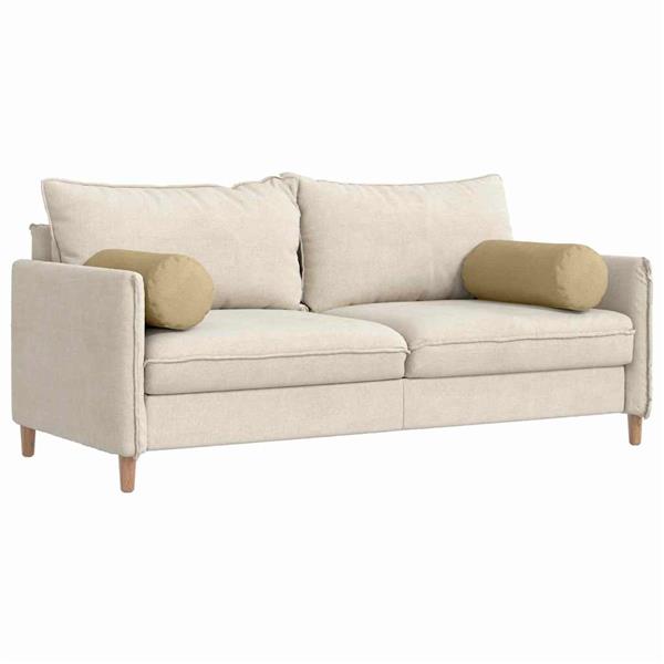 Grote foto vidaxl bolster kussens 2 stuks grijs groen 25 x 70 cm cordstof huis en inrichting woningdecoratie