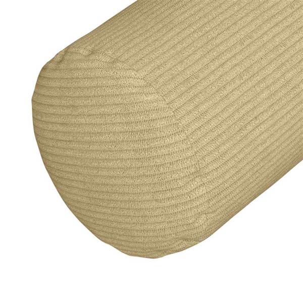 Grote foto vidaxl bolster kussens 2 stuks grijs groen 25 x 70 cm cordstof huis en inrichting woningdecoratie