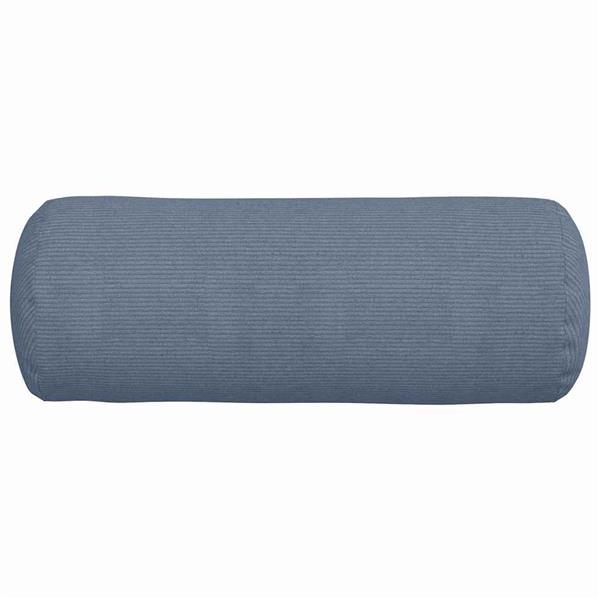 Grote foto vidaxl bolster kussens 2 stuks blauw 25 x 70 cm cordstof huis en inrichting woningdecoratie