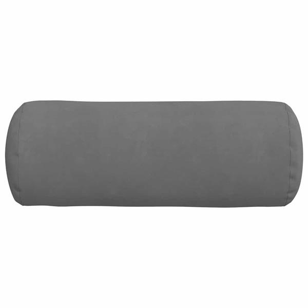 Grote foto vidaxl bolster kussens 2 stuks donkergrijs 25 x 70 cm microvezel stof huis en inrichting woningdecoratie