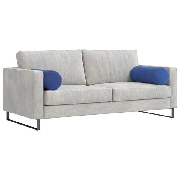 Grote foto vidaxl bolster kussens 2 stuks politieblauw 25 x 70 cm cordstof huis en inrichting woningdecoratie